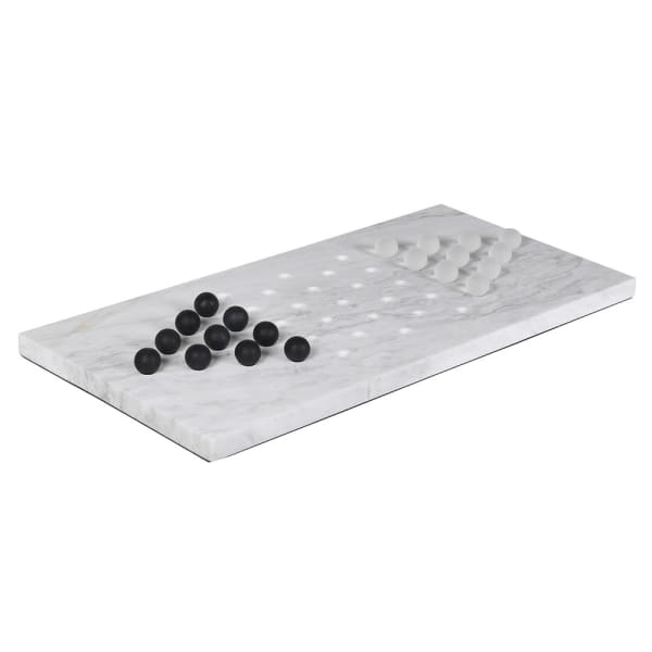 Monochrome Marble Chinese Checkers