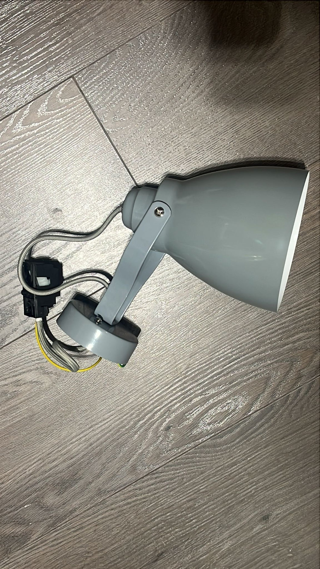 Byron Enamel Wall Light - Grey