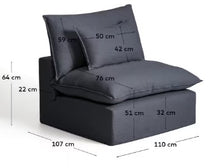 Load image into Gallery viewer, Anarela Armchair - Dark Grey