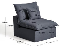Load image into Gallery viewer, Anarela Armchair - Dark Grey