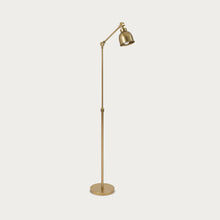 Load image into Gallery viewer, Brompton Reading Floor Lamp, Antique Brass
