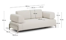 Load image into Gallery viewer, Compo Sofa Beige Chenille - Armrests