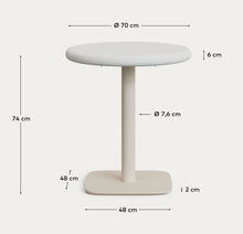 Load image into Gallery viewer, Dina Outdoor Round Table - White Cement