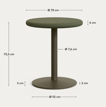 Load image into Gallery viewer, Esilda Outdoor Round Table - Green Cement
