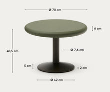 Load image into Gallery viewer, Esilda Outdoor Round Table - Green Cement