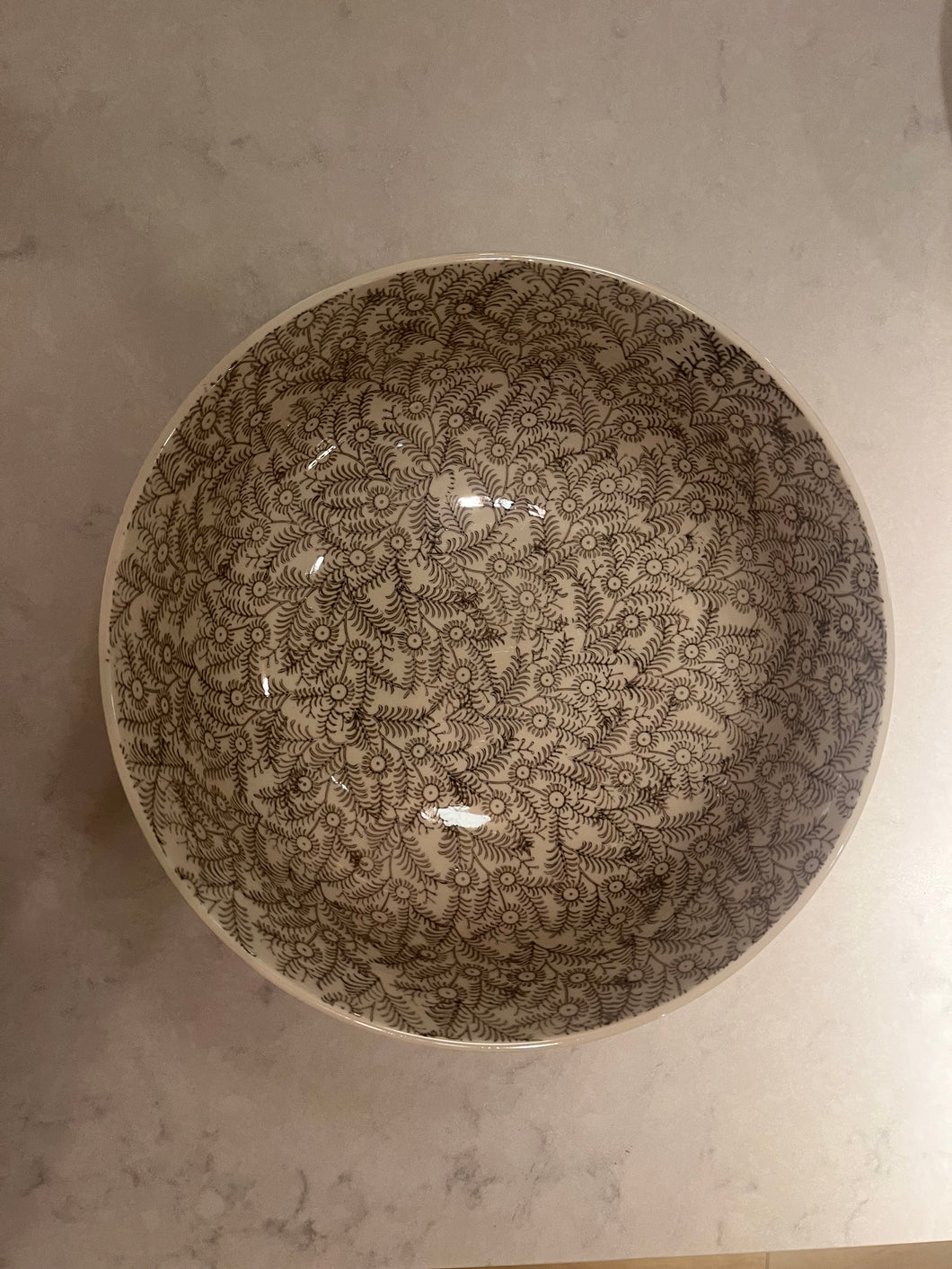 Onley Serving Bowl - Walnut