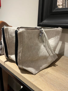 Bella Linen Wash Bag - Trellis