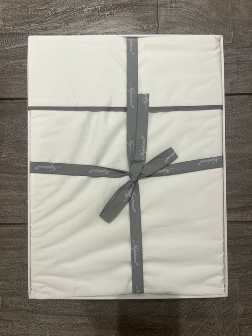 Sophie Egyptian Cotton Double Sheet - Peat