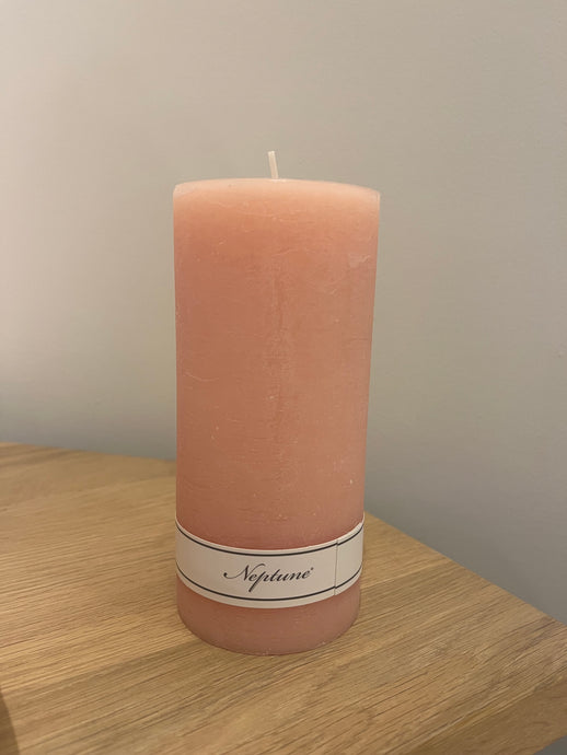 Blyton Pillar Candle 7 x 15 - Potters Pink