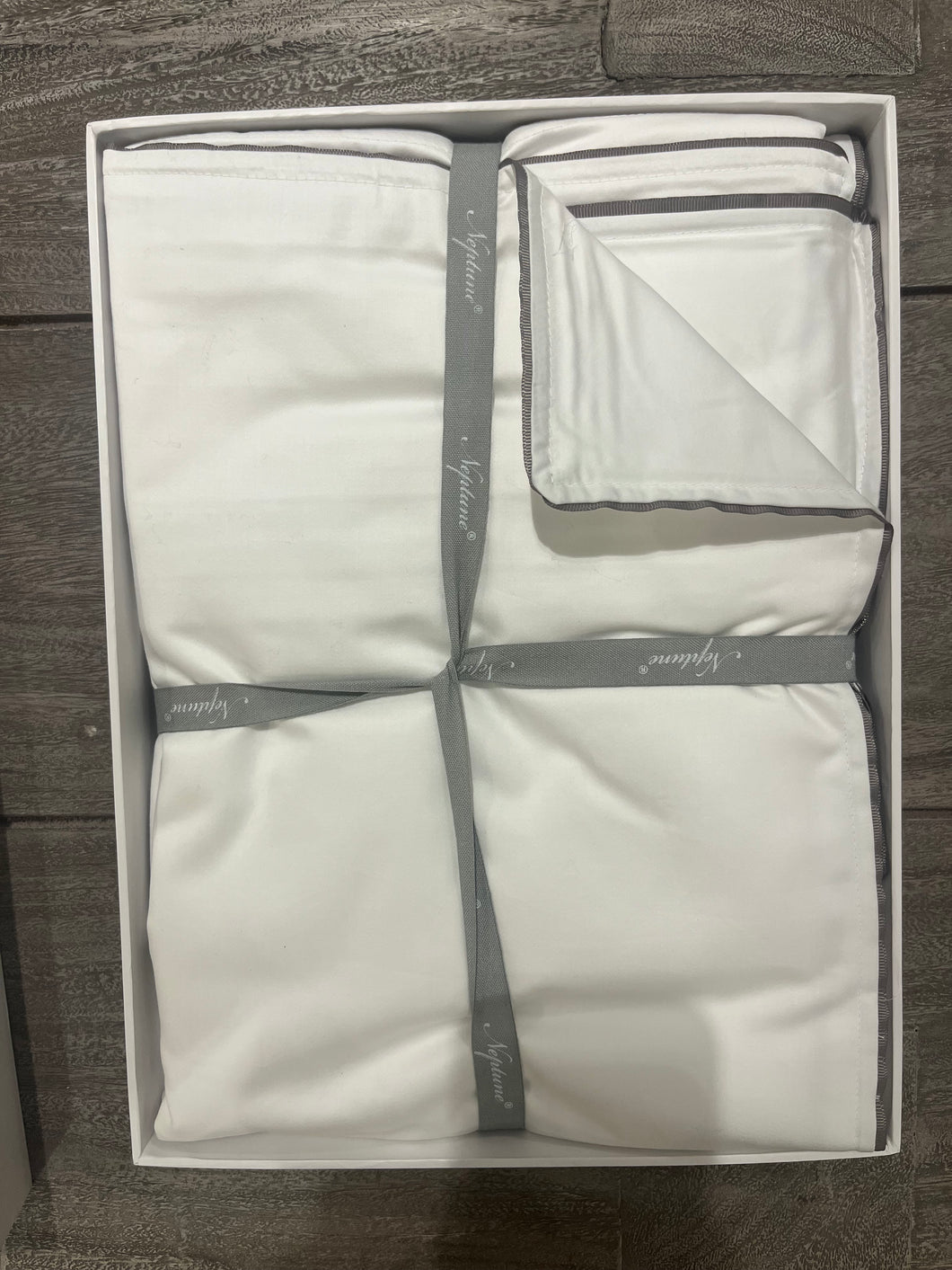 Sophie Egyptian Cotton Double Duvet Cover - Peat