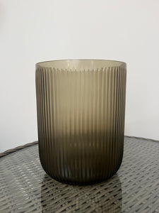 Brockley Glass Hurricane - Smoke