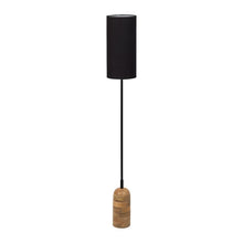 Load image into Gallery viewer, Black Mango Wood Floor Lamp