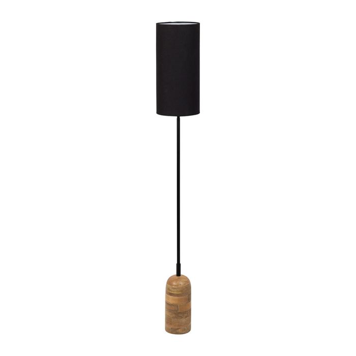 Black Mango Wood Floor Lamp