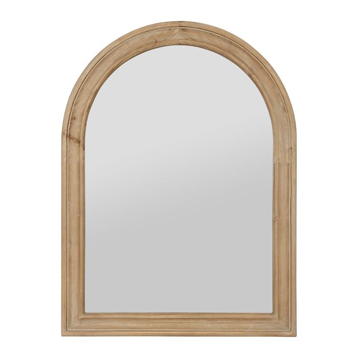 Arched Wood Frame Mirror