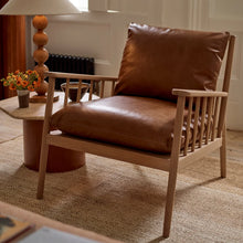 Load image into Gallery viewer, Casey Armchair, Tan Leather