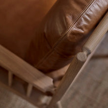 Load image into Gallery viewer, Casey Armchair, Tan Leather