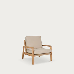 Kew Teak Armchair with Natural Cushions