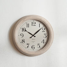 Load image into Gallery viewer, Harrison Wall Clock Seasoned Oak