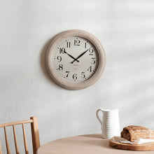 Load image into Gallery viewer, Harrison Wall Clock Seasoned Oak