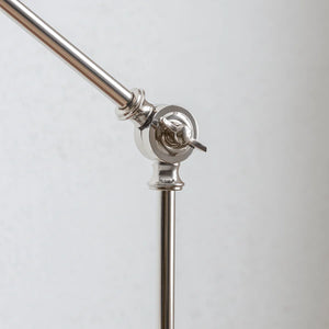 Brompton Reading Floor Lamp, Nickel