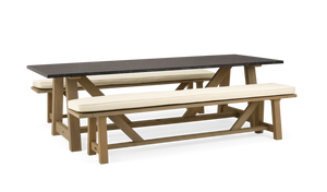 Stanway Table & Bench Set