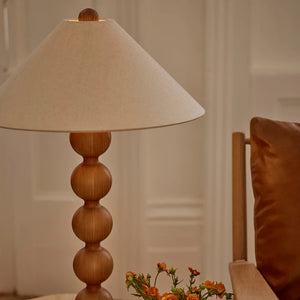 Dawes Bobbin Wooden Table Lamp