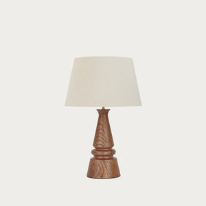 Mason Medium Wooden & Shade, Nut Brown