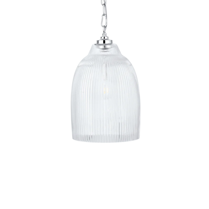 Shaftesbury Ribbed Pendant Nickel