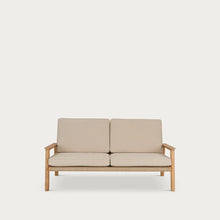 Load image into Gallery viewer, Kew Teak 2 Seater Sofa with Natural Cushions