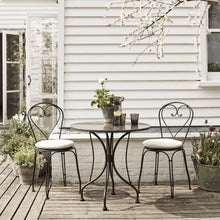 Load image into Gallery viewer, Boscombe Round Bistro Table with Granite Top, Black