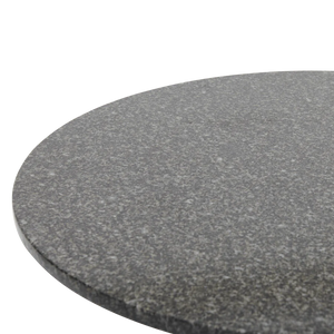 Boscombe Round Bistro Table with Granite Top, Black
