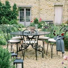 Load image into Gallery viewer, Boscombe 6 Seater Round Table with Granite Top, Black