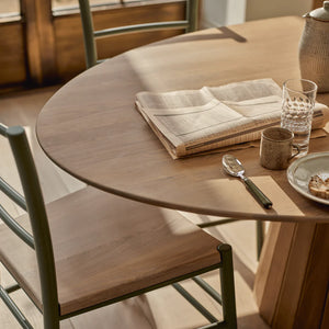 Stratford Elliptical Oak Dining Table