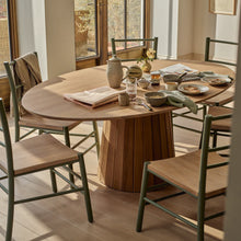 Load image into Gallery viewer, Stratford Elliptical Oak Dining Table