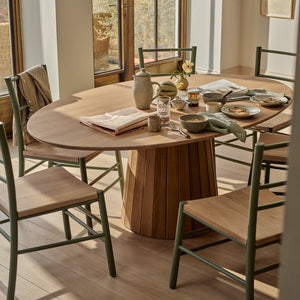 Stratford Elliptical Oak Dining Table