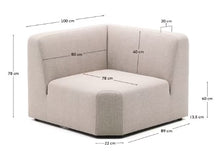 Load image into Gallery viewer, Neom corner module beige 89 cm FSC Mix Credit