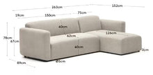 Load image into Gallery viewer, Neom 3-Seater with Chaise - Beige
