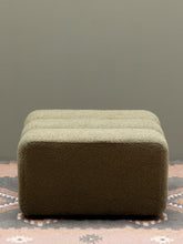 Load image into Gallery viewer, Kaki Boucle Footstool
