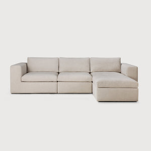 Mellow Sofa End Seater - Ivory