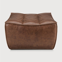 Load image into Gallery viewer, N701 Footstool - Chestnut Leather