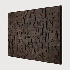 Bricks Wall Art / Brown