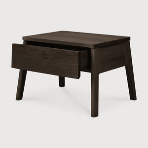 Air Bedside Table Oak Brown