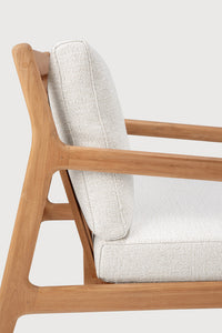 Jack Outdoor Lounge Chair - Teak Off White