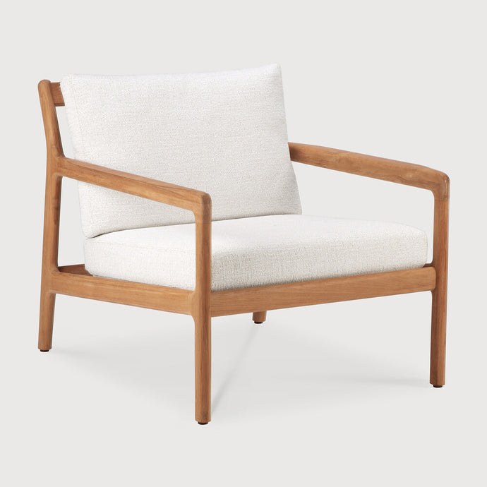 Jack Outdoor Lounge Chair - Teak Off White
