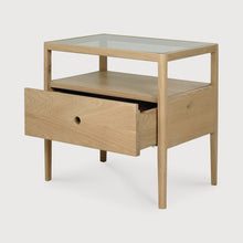 Load image into Gallery viewer, Oak Spindle Bedside Table