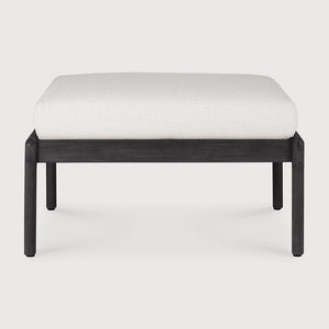 Jack Outdoor Footstool - Teak Black Off White