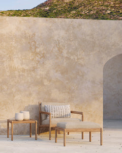 Jack Outdoor Footstool - Teak Natural