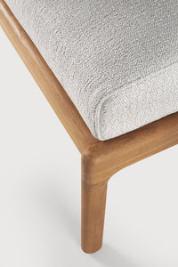 Jack Outdoor Footstool - Teak Off White