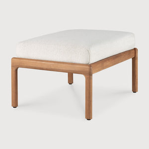 Jack Outdoor Footstool - Teak Off White