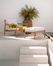 Load image into Gallery viewer, Jack Outdoor Footstool - Teak Off White